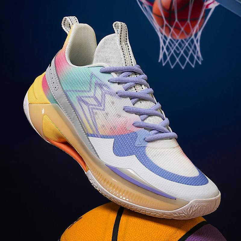 Professional Basketball Shoes For Men High Top Breathable Upper Non Slip Outsole Cushioning Athletic Training Sport Sneakers
Professional Basketball Shoes For Men High Top Breathable Upper Non Slip Outsole Cushioning Athletic Training Sport Sneakers