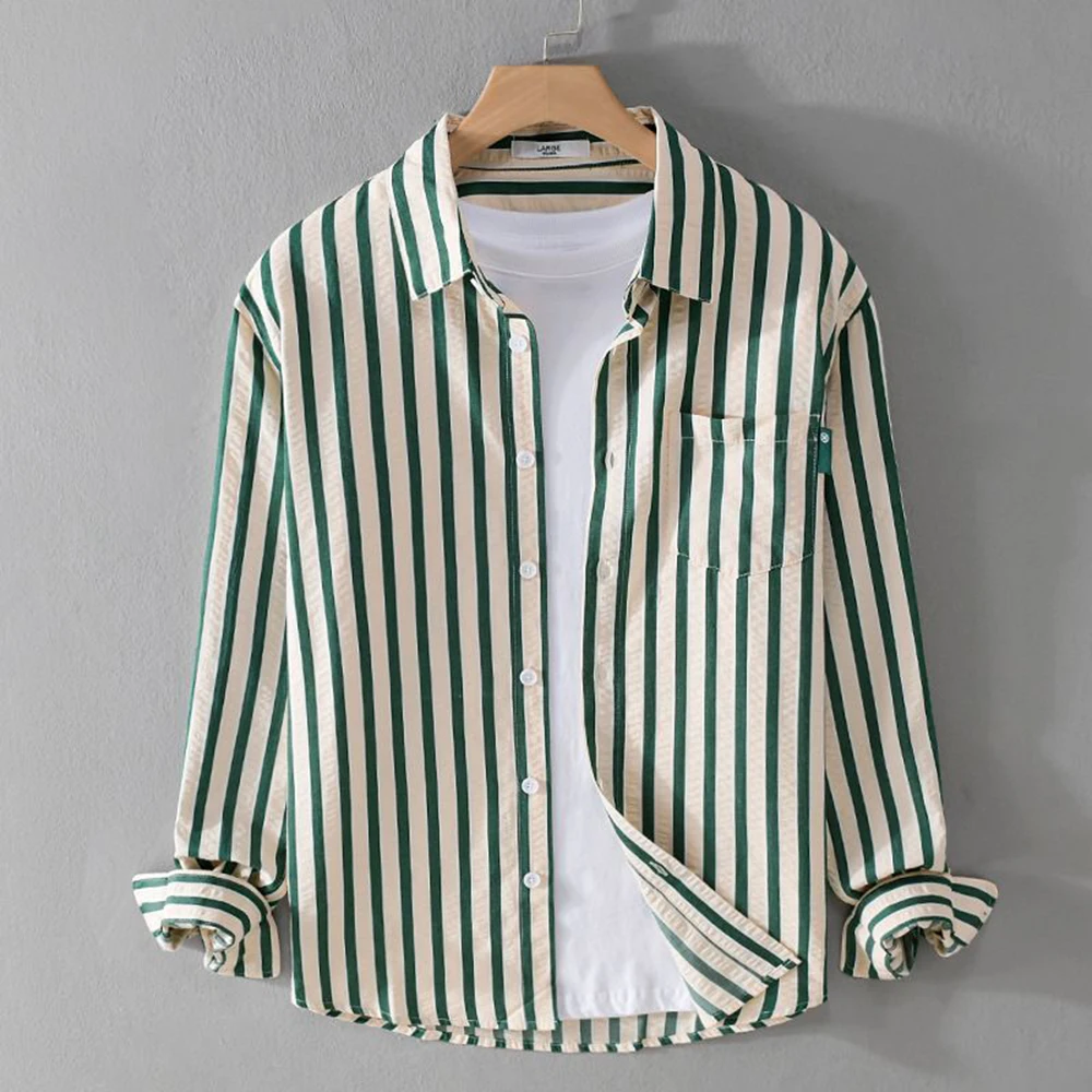 Breathable Long Sleeved Men's Spring Autumn Shirts Lapel Collar Single Breasted Solid Color Casual Versatile Tops
Breathable Long Sleeved Men's Spring Autumn Shirts Lapel Collar Single Breasted Solid Color Casual Versatile Tops