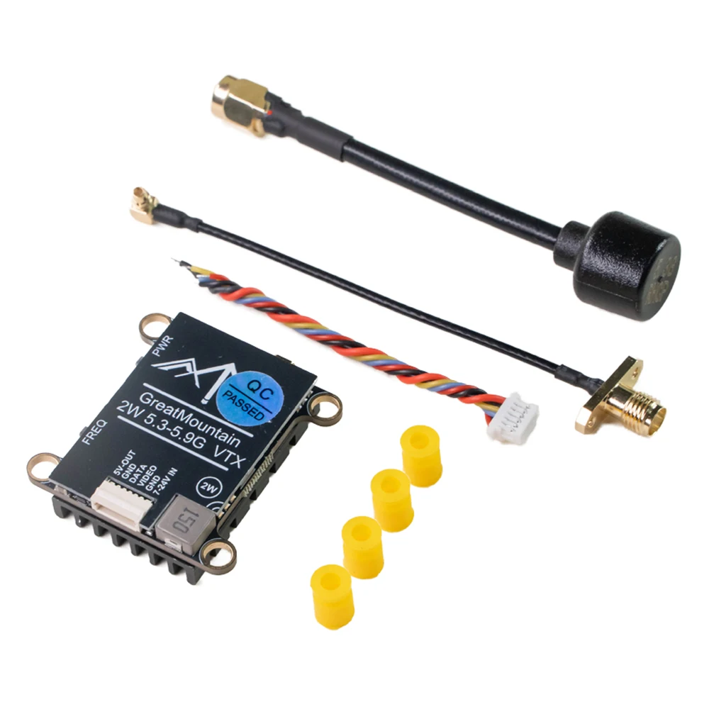 GreatMountain Beacon 5.8GHz 2W FPV VTX Transmitter 5.3-5.9G TBS Protocol 7-24V Adjustable Power Analog Video Transmission
GreatMountain Beacon 5.8GHz 2W FPV VTX Transmitter 5.3-5.9G TBS Protocol 7-24V Adjustable Power Analog Video Transmission