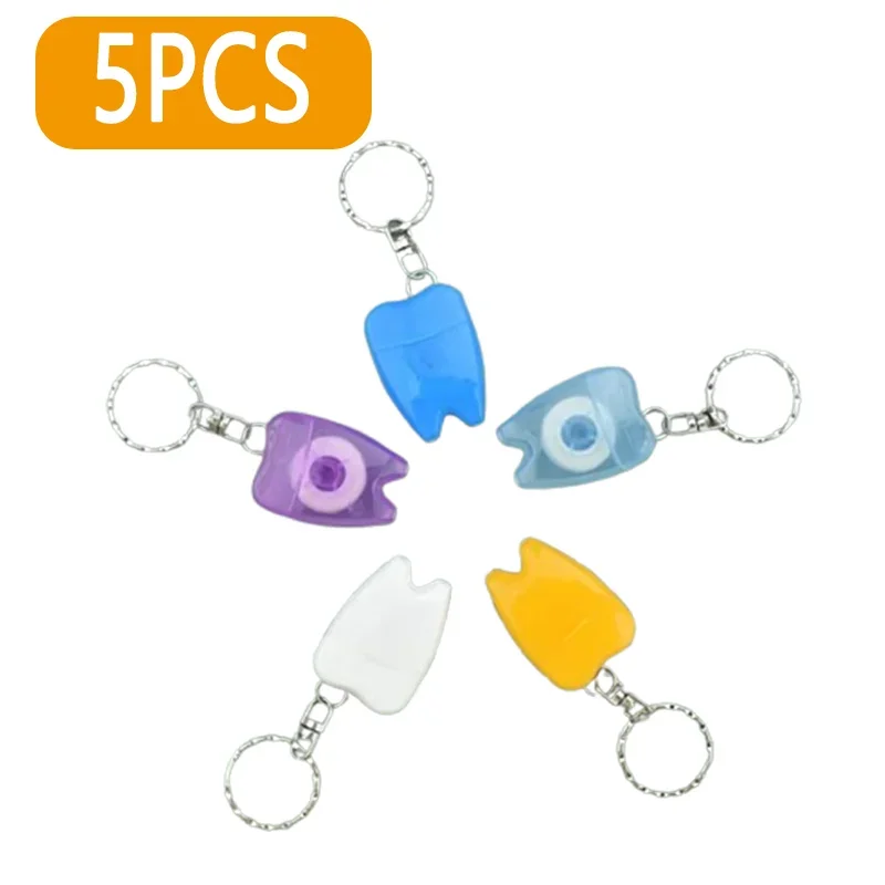 5Pcs Dental Floss Portable Tooth-Shaped Key Chain Type Flat-Line Oral Hygiene Teeth Cleaning Wax Mint Flavored Color Random
5Pcs Dental Floss Portable Tooth-Shaped Key Chain Type Flat-Line Oral Hygiene Teeth Cleaning Wax Mint Flavored Color Random