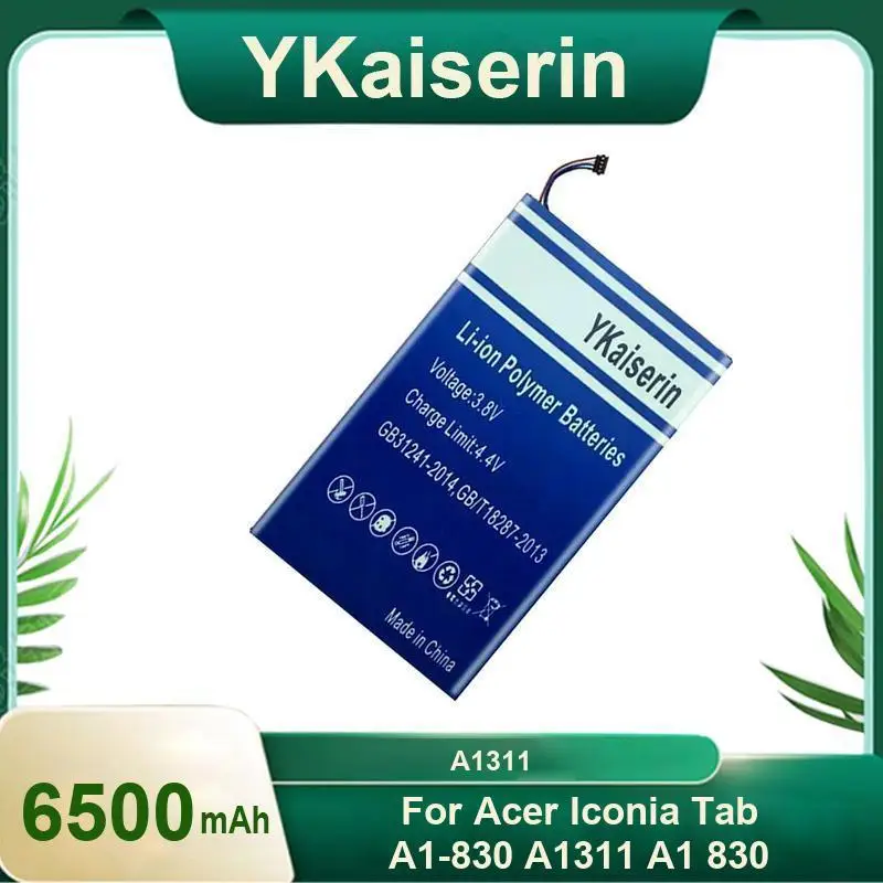 Износостойкий аккумулятор 6500 мАч для планшета Acer Iconia Tab A1-830 A1311 A1 830, стабильный источник питания
Износостойкий аккумулятор 6500 мАч для планшета Acer Iconia Tab A1-830 A1311 A1 830, стабильный источник питания