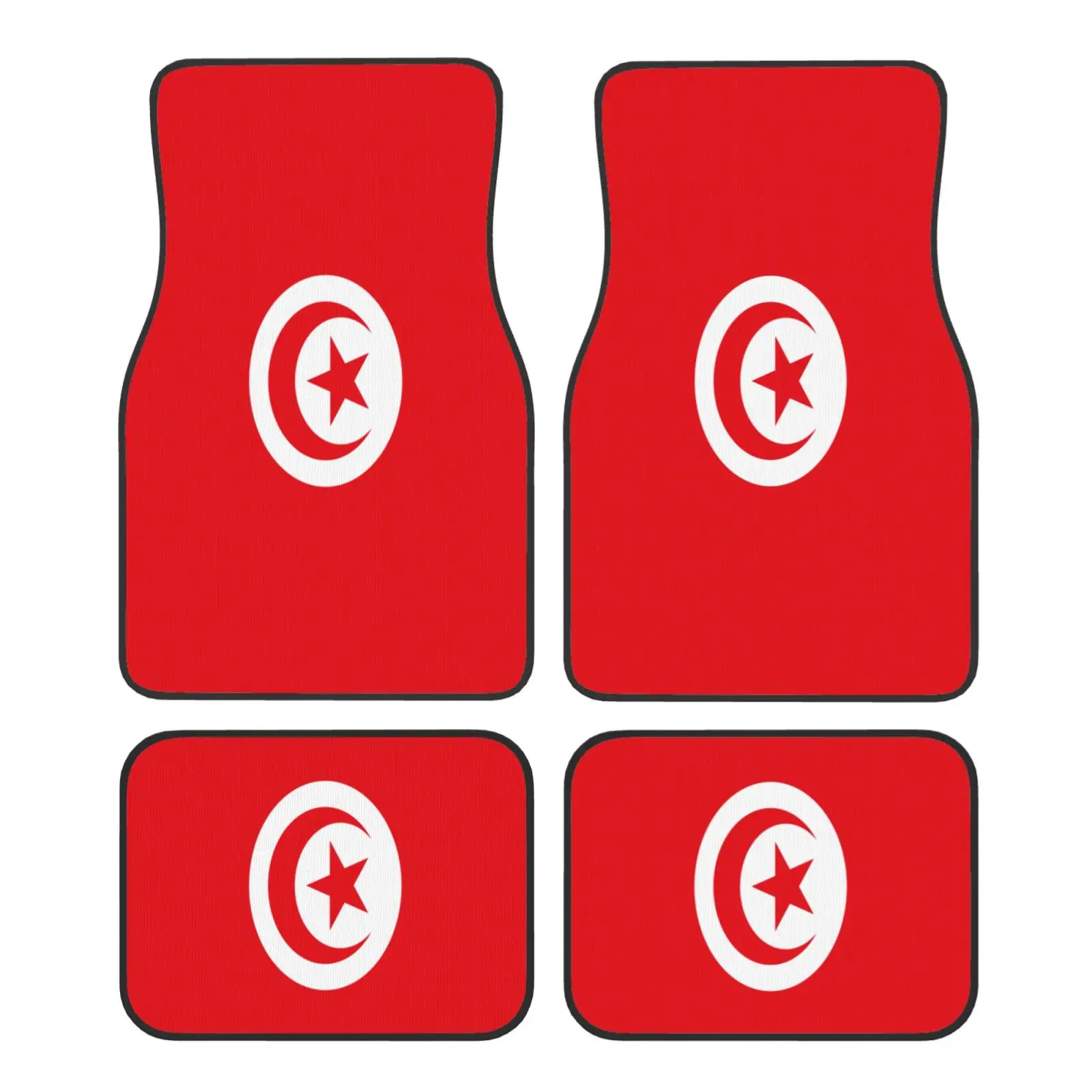 Flag of Tunisia Pattern Car Floor Mats of 4 Pieces Anti Slip Front Rear Foot Mats Universal Car Accessories for SUV Van Truck
Flag of Tunisia Pattern Car Floor Mats of 4 Pieces Anti Slip Front Rear Foot Mats Universal Car Accessories for SUV Van Truck