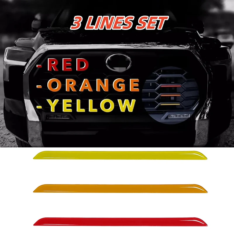 Three Color Front Grille Cover Stripe Decorative Decal Strip Sticker For Automobiles, External On Accessories For Toyota Tundra.
Three Color Front Grille Cover Stripe Decorative Decal Strip Sticker For Automobiles, External On Accessories For Toyota Tundra.
