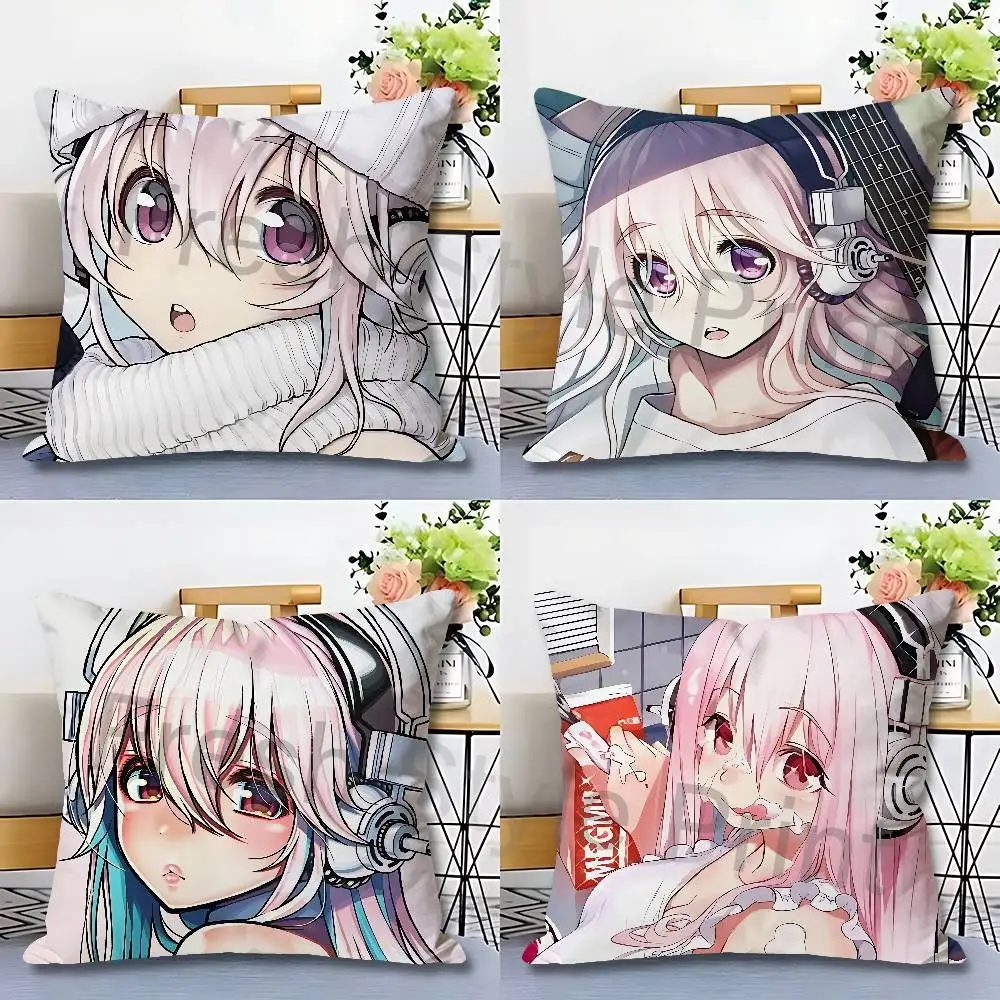 S-Super Cute S-Sonico Pillow Cases for Bedroom Living Room Sofa Home Decor Polyester Cushion Cover with Zipper
S-Super Cute S-Sonico Pillow Cases for Bedroom Living Room Sofa Home Decor Polyester Cushion Cover with Zipper