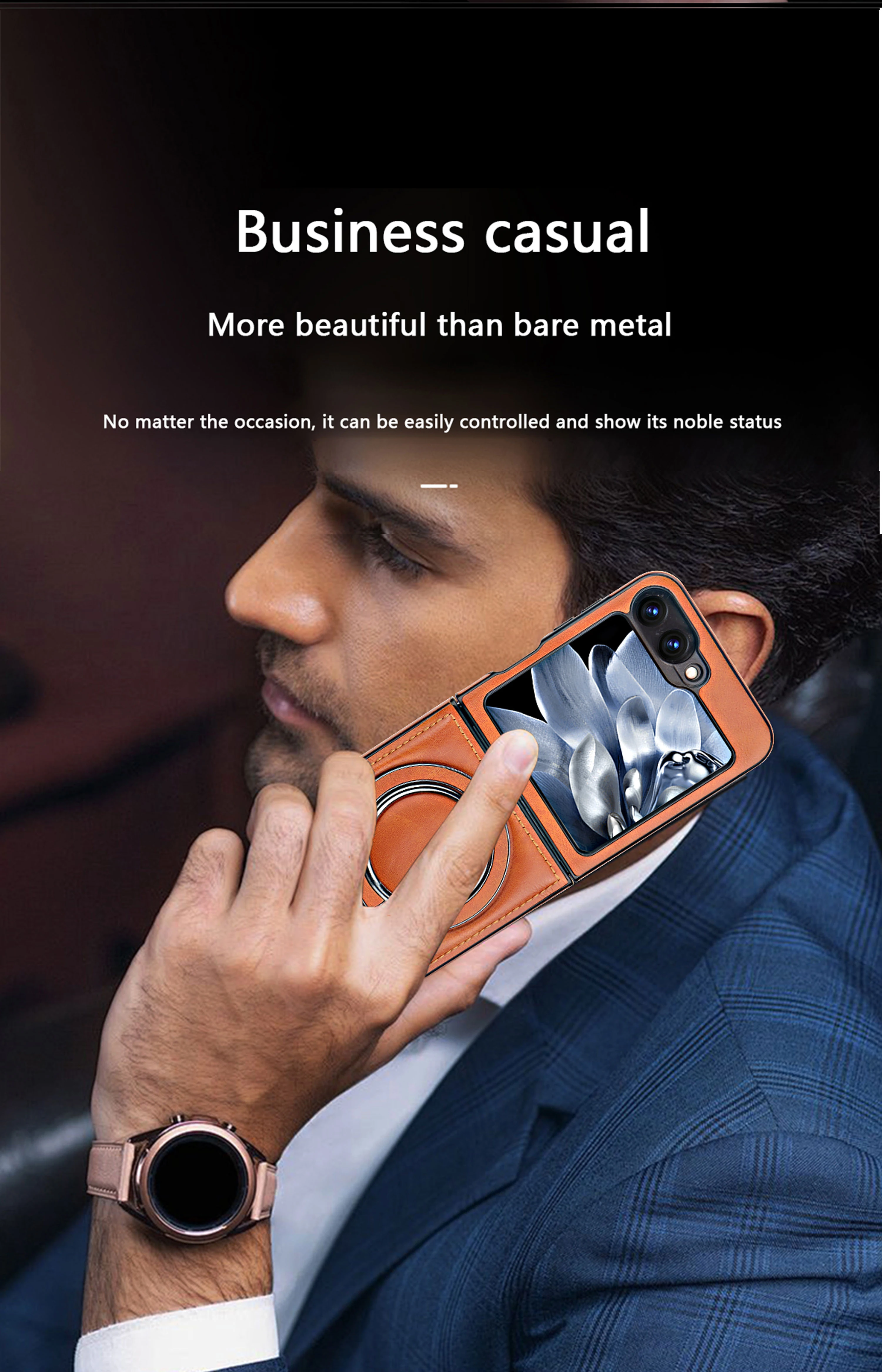 Business-sty Leclamshell Foldable Phone Magnetic Leather Stand Phone Case for Samsung Z Fold Flip7 6 5 4 3Back Cover
Business-sty Leclamshell Foldable Phone Magnetic Leather Stand Phone Case for Samsung Z Fold Flip7 6 5 4 3Back Cover