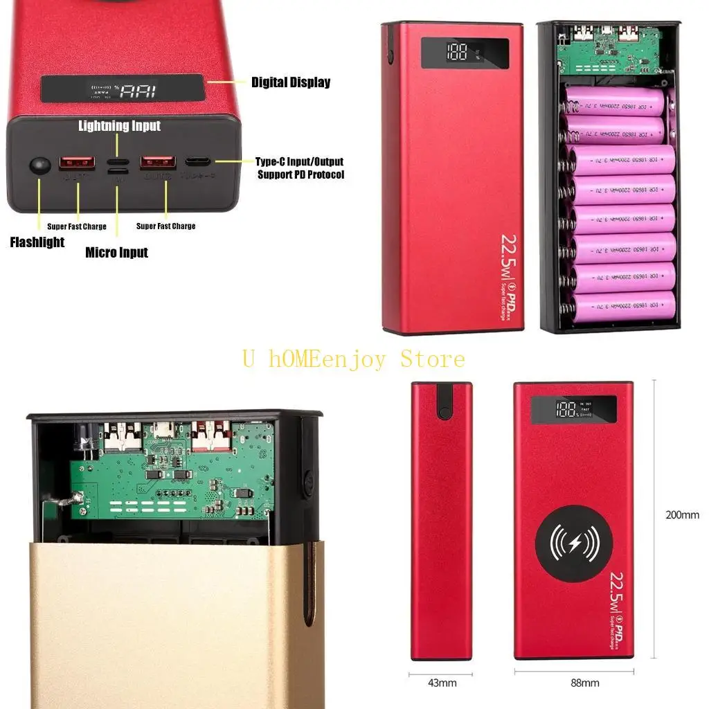 B0KF Dual USB Output Flat for Head Battery Box DIY for Case Large
B0KF Dual USB Output Flat for Head Battery Box DIY for Case Large
