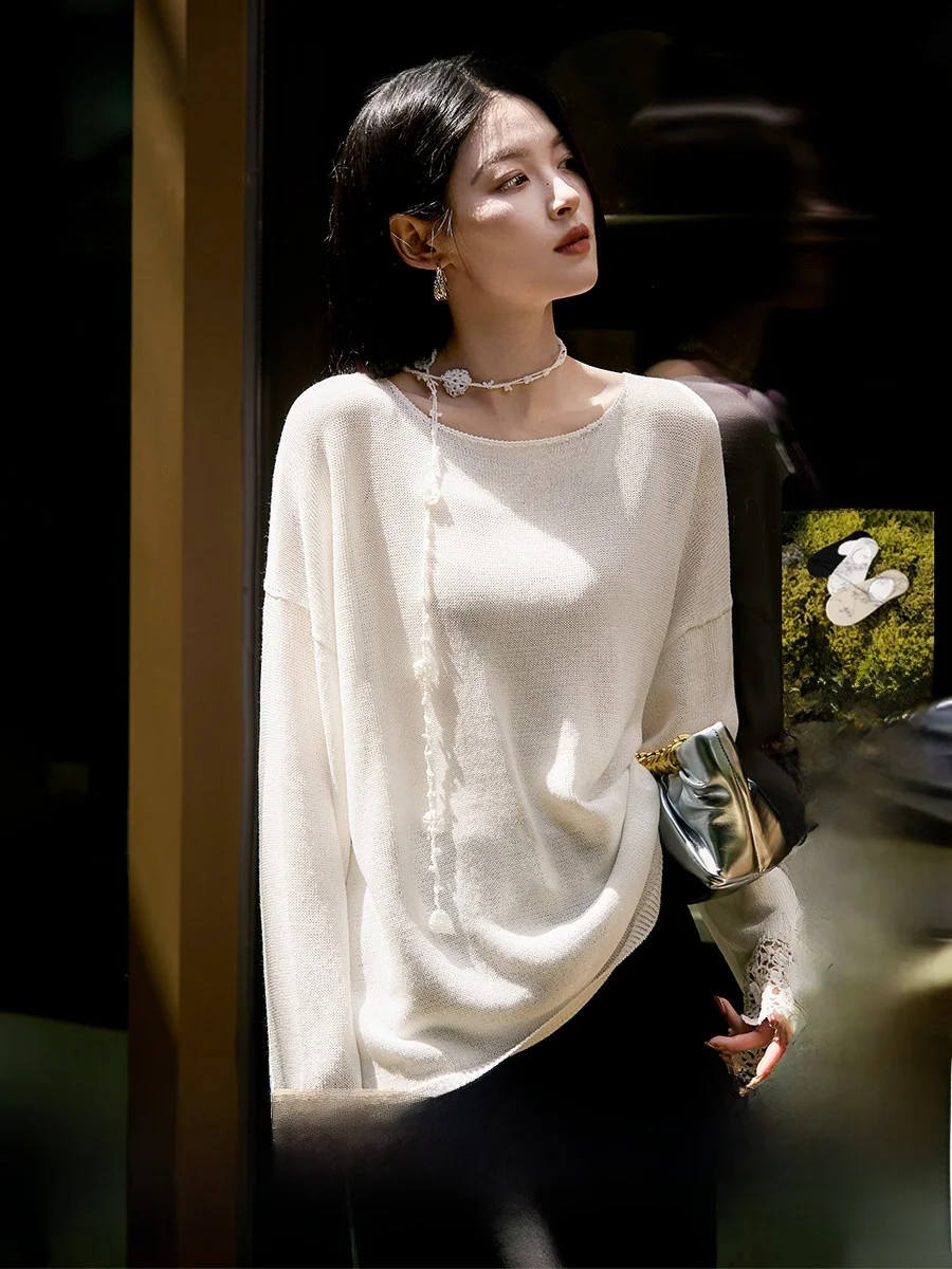Romantic Handmade Knitted Loose Top Women's New Thin Flower Crochet Spring Summer Fashion Casual Breathable Comfortable Knitwear
Romantic Handmade Knitted Loose Top Women's New Thin Flower Crochet Spring Summer Fashion Casual Breathable Comfortable Knitwear