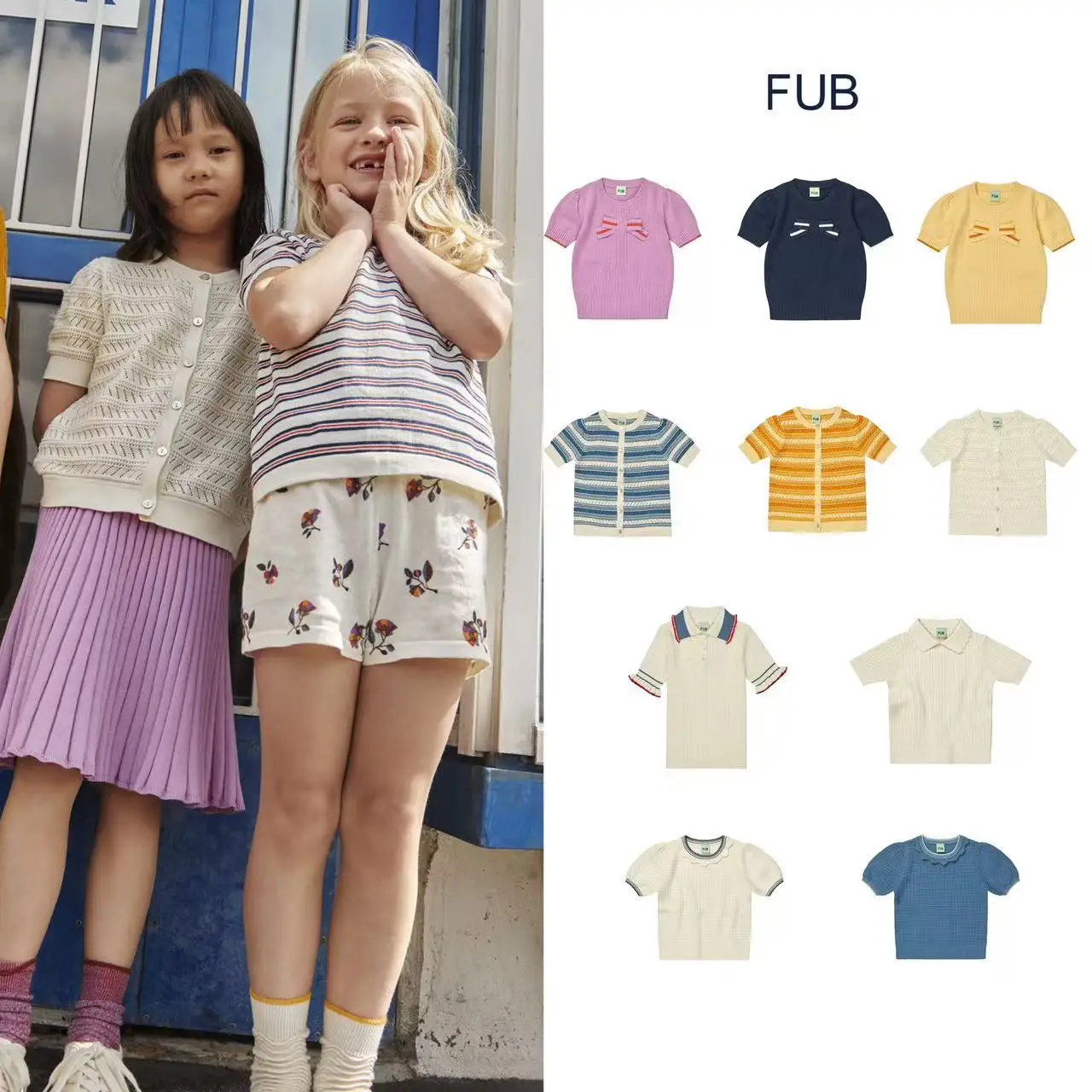 Girls Short-sleeved 2025 Summer New Striped Fashion Children's Knitted Polo T-shirt Pure Cotton Lace Tops Children's Clothing
Girls Short-sleeved 2025 Summer New Striped Fashion Children's Knitted Polo T-shirt Pure Cotton Lace Tops Children's Clothing