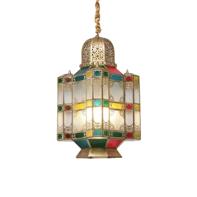 Hollow carved brass, chandelier Xinjiang characteristic restaurant lamp, homestay cafe, hotel chandelier
Hollow carved brass, chandelier Xinjiang characteristic restaurant lamp, homestay cafe, hotel chandelier