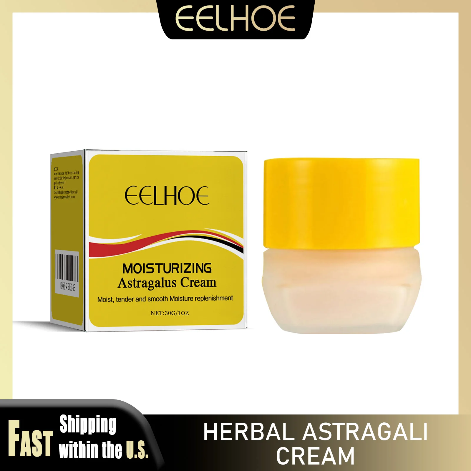 EELHOE 30g Astragali Facial Cream Deep Moisturizing Anti-drying Skin Lighten Melanin Hyaluronic Acid Hydration Herbal Essence
EELHOE 30g Astragali Facial Cream Deep Moisturizing Anti-drying Skin Lighten Melanin Hyaluronic Acid Hydration Herbal Essence