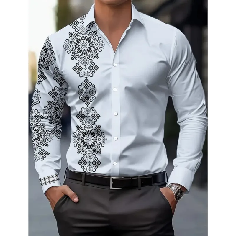 New Men's Shirt Lapel Long Sleeve Casual Multi-pattern Shirt 3D Art Printed Comfortable Shirt With Button Design Trajes De Moda
New Men's Shirt Lapel Long Sleeve Casual Multi-pattern Shirt 3D Art Printed Comfortable Shirt With Button Design Trajes De Moda