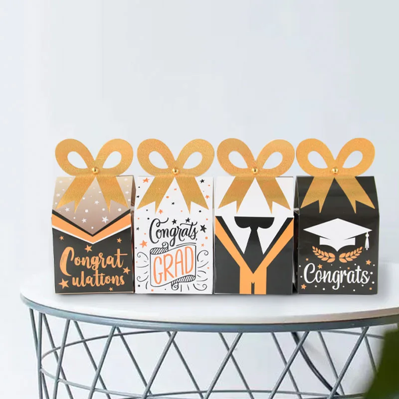 DIY Party Decoration gift cookie bags Paper candy box favors with handle of Congrats GRAD Paper box for cake packing box 48Pcs
DIY Party Decoration gift cookie bags Paper candy box favors with handle of Congrats GRAD Paper box for cake packing box 48Pcs