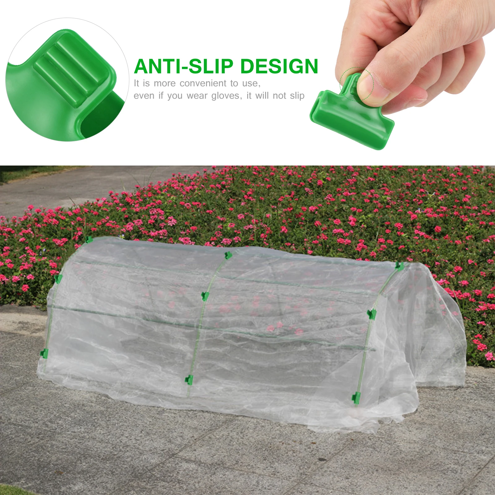 12Pcs Durable Plastic Snap Clamps For Greenhouses Pipe Frames Row Covers Shelters Banner Frame Strong Grip Tear Resistant Green
12Pcs Durable Plastic Snap Clamps For Greenhouses Pipe Frames Row Covers Shelters Banner Frame Strong Grip Tear Resistant Green