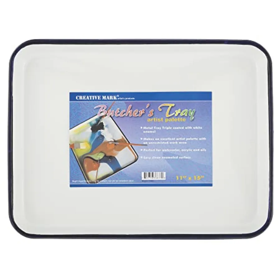 Butcher Tray Palette - - Triple Coated Enamel Tray Palette for Painting, Color Theory, Mixing, and More
Butcher Tray Palette - - Triple Coated Enamel Tray Palette for Painting, Color Theory, Mixing, and More