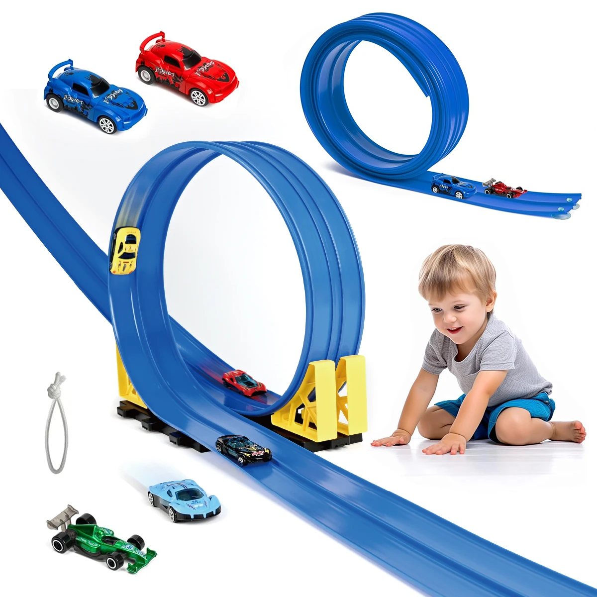 Children's racing track racing set DIY bendable track multi scene play puzzle toy
Children's racing track racing set DIY bendable track multi scene play puzzle toy
