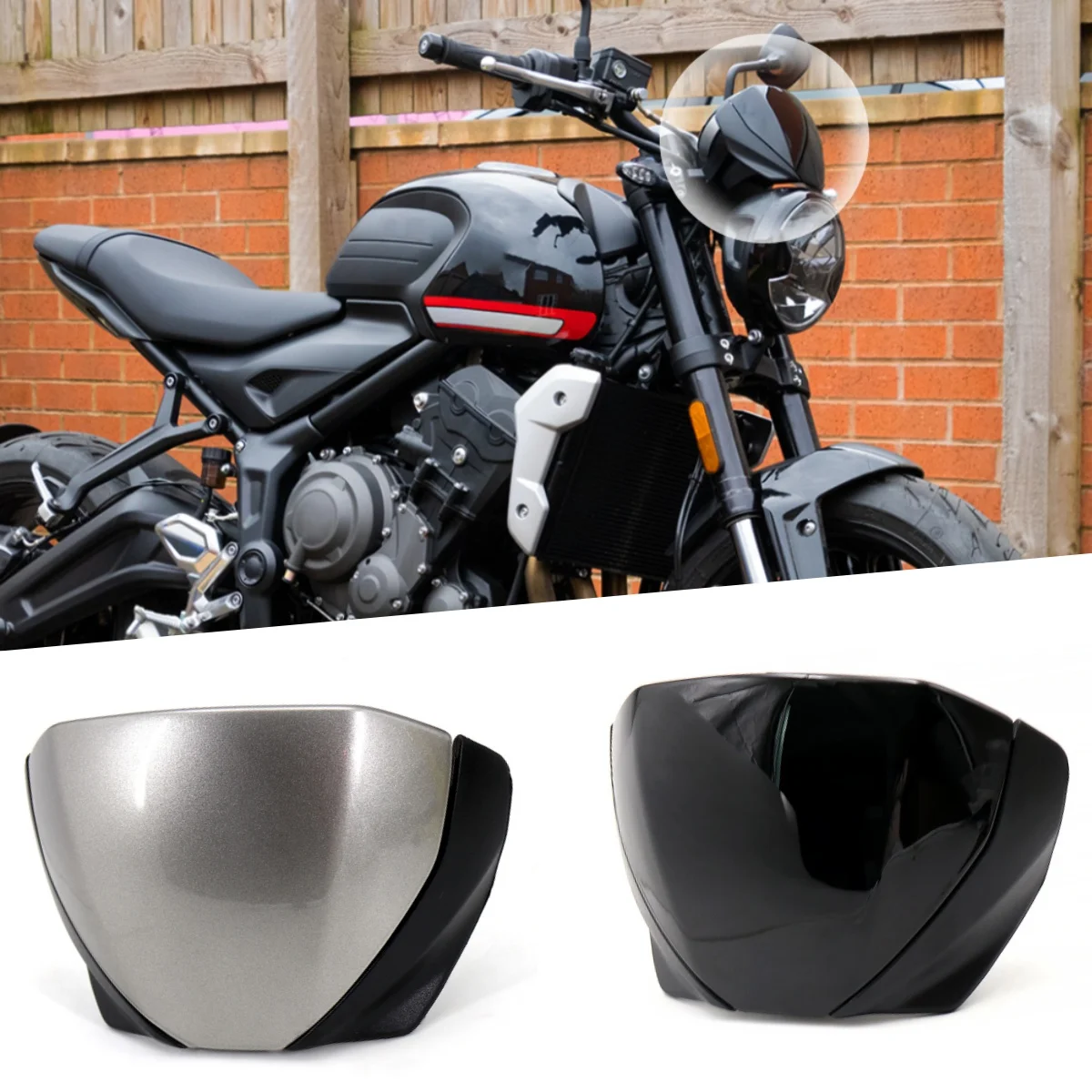 NEW Front Screen Lens Windshield Fairing Flyscreen Kit For TRIDENT 660 For Trident 660 2021 2022 Windscreen Deflector Accessori
NEW Front Screen Lens Windshield Fairing Flyscreen Kit For TRIDENT 660 For Trident 660 2021 2022 Windscreen Deflector Accessori