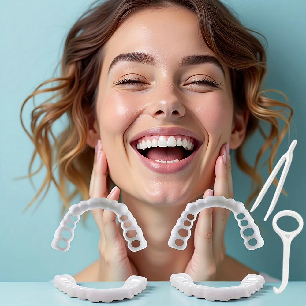 New Flexible Silicone Teeth Veneers, Reusable Whitening Cover, Bendable soft texture fits various tooth structures H2931
New Flexible Silicone Teeth Veneers, Reusable Whitening Cover, Bendable soft texture fits various tooth structures H2931