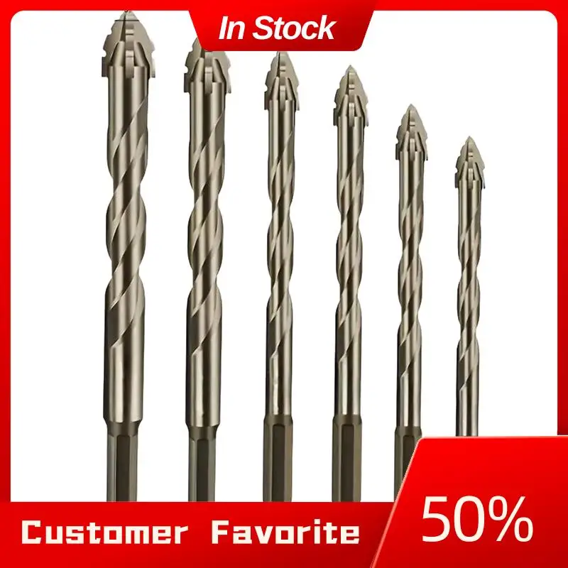 AT03 Top 6Pcs/Set Four Flute Sawtooth Drill Bit For Glass Tile Concrete Metal Drilling Tools High Performance Drill Bit 4-12Mm
AT03 Top 6Pcs/Set Four Flute Sawtooth Drill Bit For Glass Tile Concrete Metal Drilling Tools High Performance Drill Bit 4-12Mm
