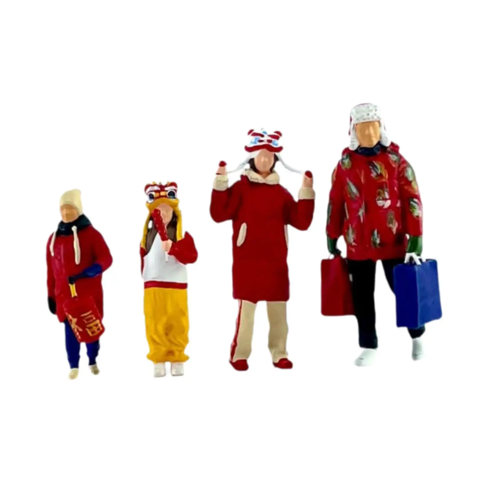 4 шт., масштаб 1:64, семейные фигурки, новогодние торжества, миниатюры персонажей
4 шт., масштаб 1:64, семейные фигурки, новогодние торжества, миниатюры персонажей