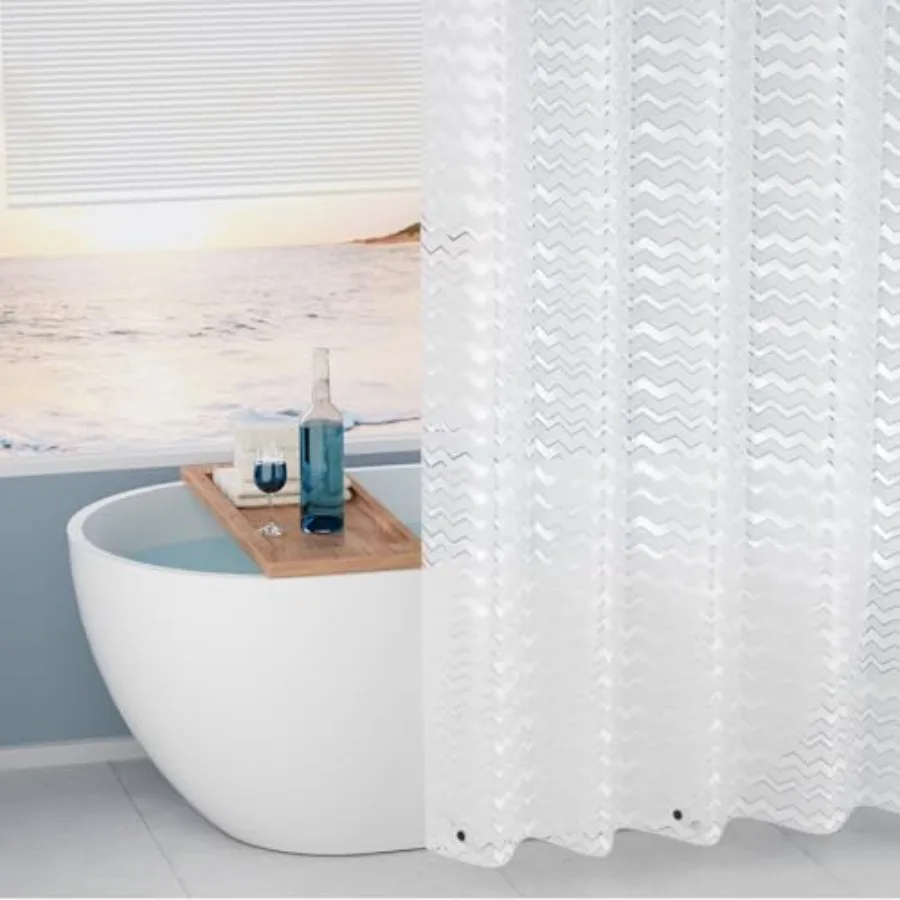 Waterproof Translucent Shower Curtain Liner with 3 Large Magnets, Bpa-Free PEVA Plastic Shower Liner Semi-Transparent, 72 x 72
Waterproof Translucent Shower Curtain Liner with 3 Large Magnets, Bpa-Free PEVA Plastic Shower Liner Semi-Transparent, 72 x 72