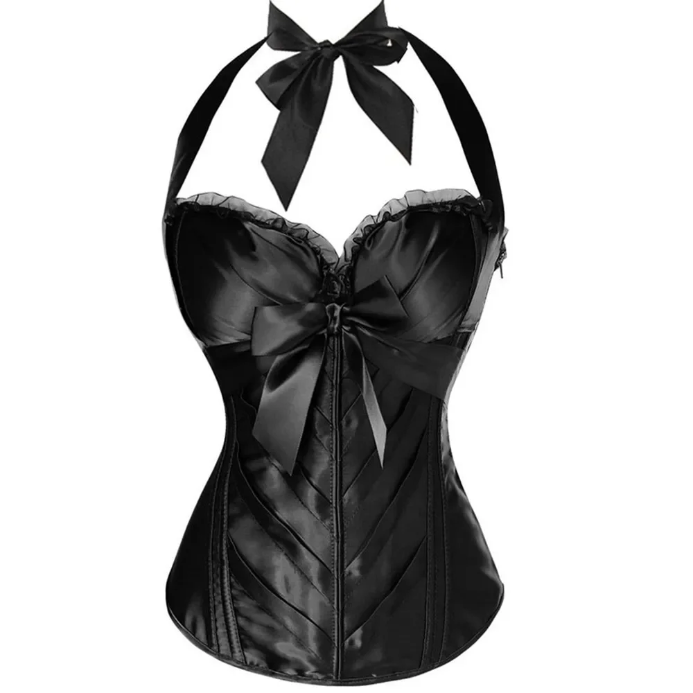 Women Vintage Corset Halter Bustier Gothic Sexy Lace Trim Overbust Corselet Waist Cincher Body Shaper Tops
Women Vintage Corset Halter Bustier Gothic Sexy Lace Trim Overbust Corselet Waist Cincher Body Shaper Tops
