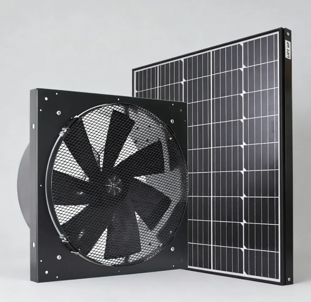 Energy Saving 14'' Solar Powered Axial Fan Gable Vent Cooling Ventilation Factory Workshop Hot Air Extractor Wall Exhaust Fan
Energy Saving 14'' Solar Powered Axial Fan Gable Vent Cooling Ventilation Factory Workshop Hot Air Extractor Wall Exhaust Fan