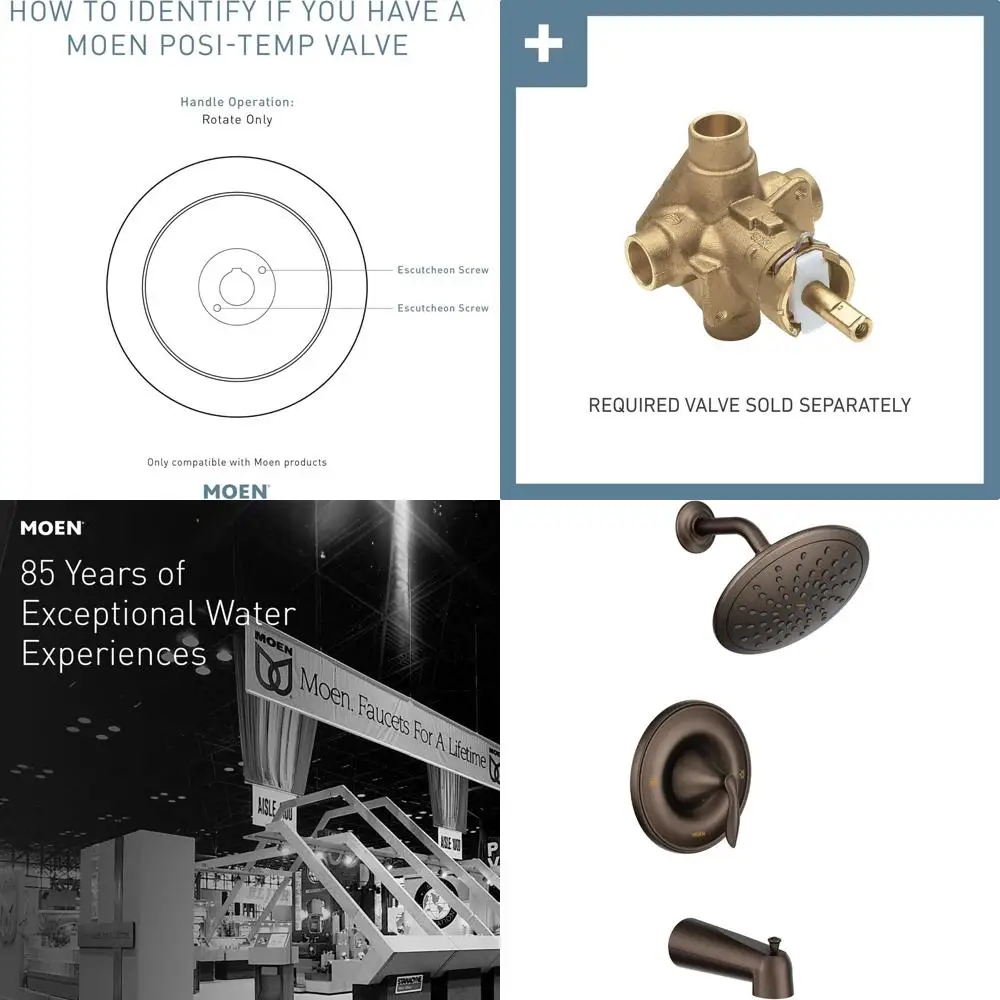 Oil Rubbed Bronze Tub and Shower Faucet Trim with Eco-Performance Rain Shower
Oil Rubbed Bronze Tub and Shower Faucet Trim with Eco-Performance Rain Shower