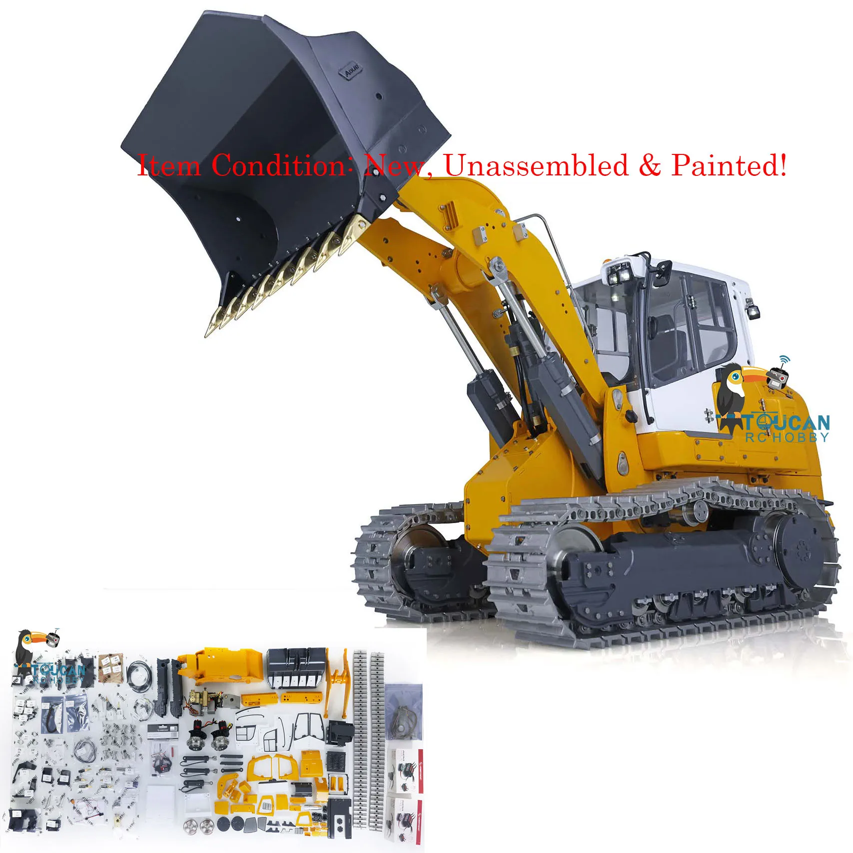 KIT LESU 636 RC Hydraulic Loader 1/14 Metal Tracked Radio Control Engineering Vehicles Kits Model Toys for Adults THZH1314
KIT LESU 636 RC Hydraulic Loader 1/14 Metal Tracked Radio Control Engineering Vehicles Kits Model Toys for Adults THZH1314