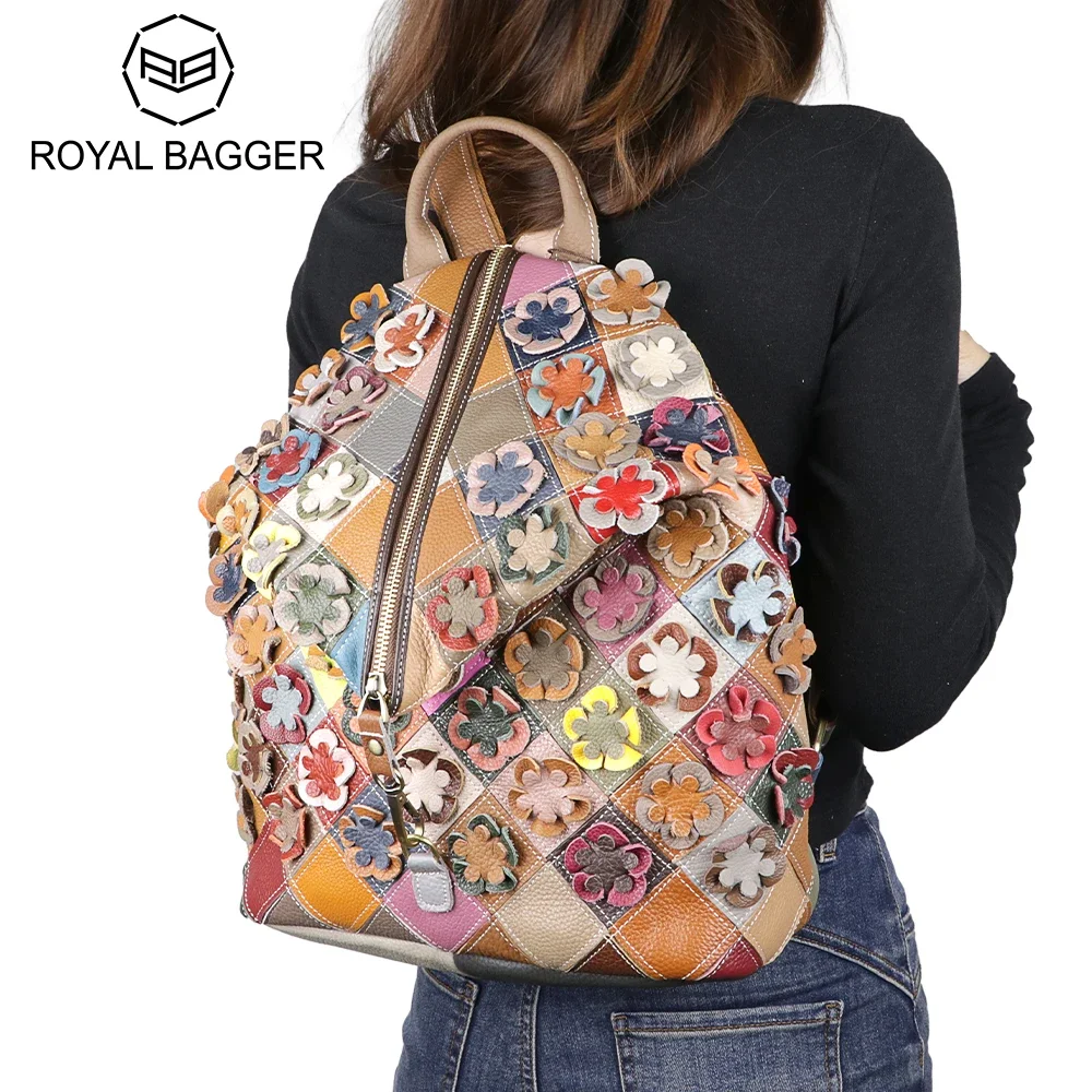 Royal Bagger Color Stitching Plaid Backpacks for Women Retro Genuine Leather Backpack Large Capacity Handbag 2495
Royal Bagger Color Stitching Plaid Backpacks for Women Retro Genuine Leather Backpack Large Capacity Handbag 2495