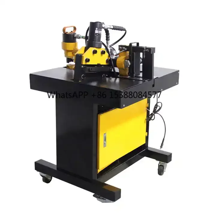 Hydraulic Metal Busway Processing Machine Can Cut Punch Horizontal and Vertical Bending Steel Busway Processing Machine
Hydraulic Metal Busway Processing Machine Can Cut Punch Horizontal and Vertical Bending Steel Busway Processing Machine