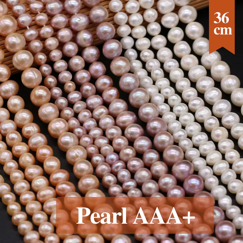 AA Natural 100% Real Freshwater Pearl Beads Round Shape Loose Pearl Beads for Making Jewelry Necklace Accessories 5-10mm
AA Natural 100% Real Freshwater Pearl Beads Round Shape Loose Pearl Beads for Making Jewelry Necklace Accessories 5-10mm