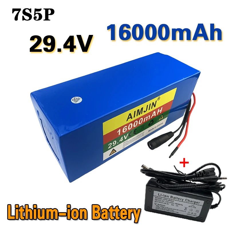 7S5P 29.4V 16000mAh 18650 Battery Lithium Ion Battery For transportation equipment Outdoor Power Supplies etc
7S5P 29.4V 16000mAh 18650 Battery Lithium Ion Battery For transportation equipment Outdoor Power Supplies etc