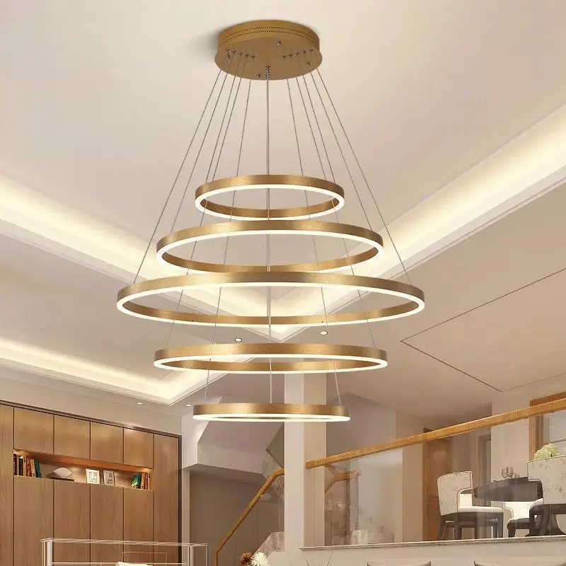 Modern Minimalist LED Chandelier Living Room Dining Room Living Room Chandelier Staircase Lamp Ring Aluminum Ceiling Indoor Lamp
Modern Minimalist LED Chandelier Living Room Dining Room Living Room Chandelier Staircase Lamp Ring Aluminum Ceiling Indoor Lamp