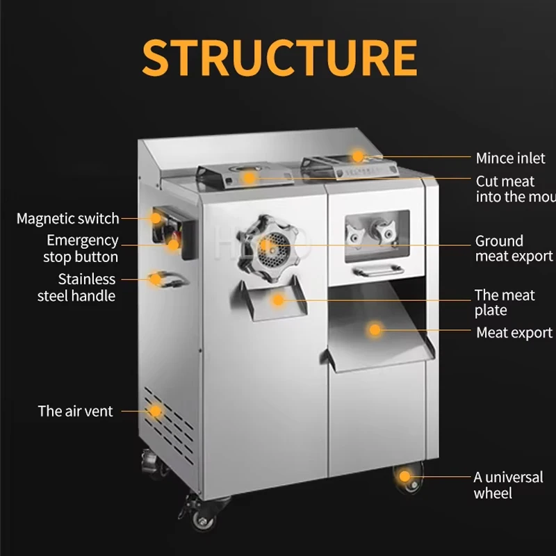 Вертикальная мясорубка, быстрая электрическая коммерческая мясорубка, колбасная машина из нержавеющей стали
Вертикальная мясорубка, быстрая электрическая коммерческая мясорубка, колбасная машина из нержавеющей стали