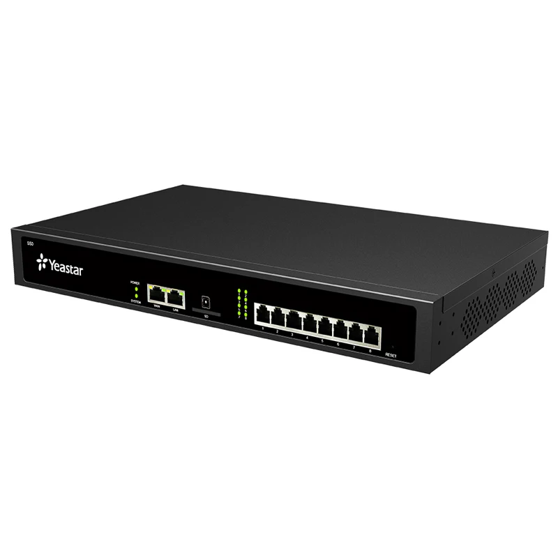 Yeastar IP PBX S50 ,Support 50 SIP users,25 Concurrent Calls, Optional 8FXS/FXO/BRI Ports, 4 GSM/CDMA/3G/4G Channels
Yeastar IP PBX S50 ,Support 50 SIP users,25 Concurrent Calls, Optional 8FXS/FXO/BRI Ports, 4 GSM/CDMA/3G/4G Channels