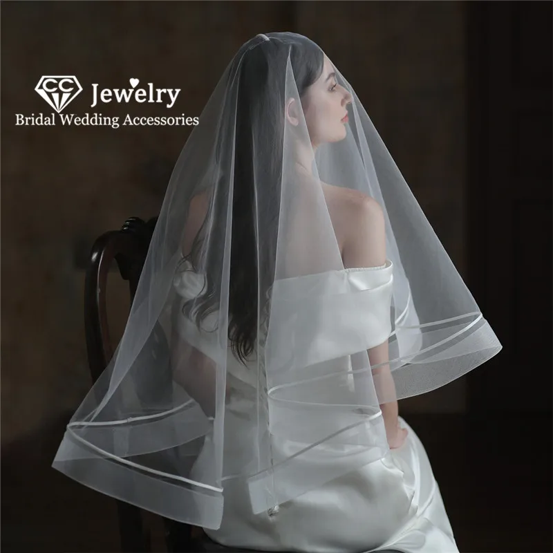 CC Veils for Women Wedding Hair Accessories Bridal Headdress Engagement Jewelry Double Layers Tulle Trendy Veil With Combs V851
CC Veils for Women Wedding Hair Accessories Bridal Headdress Engagement Jewelry Double Layers Tulle Trendy Veil With Combs V851