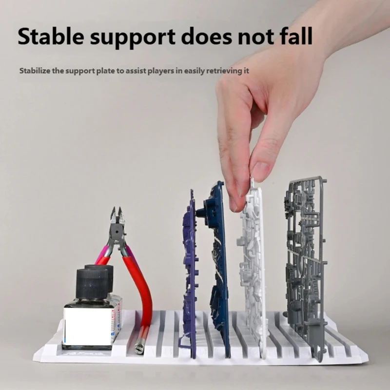 Plastic Workstation Tray Model Parts Storage Rack For Models And Craft Supplies Easy To Clean Surfaces M4YD