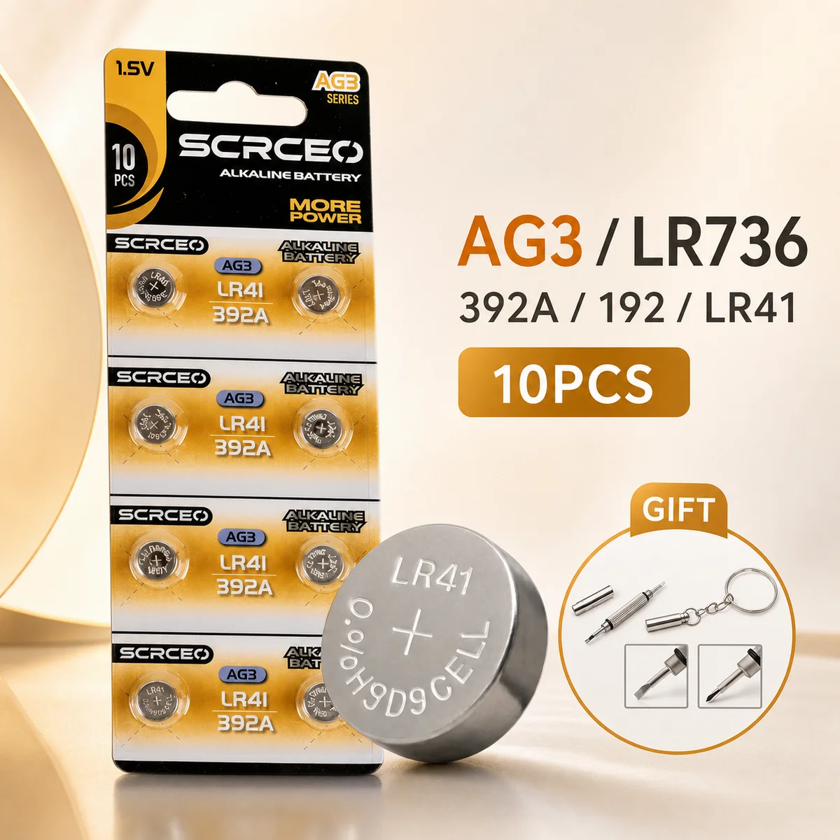 Alkaline Button Coin Cell Battery LR41 AG3 L736 392 384 192 1.5V 2-10PCS Replacement for Watch Calculator Toy
Alkaline Button Coin Cell Battery LR41 AG3 L736 392 384 192 1.5V 2-10PCS Replacement for Watch Calculator Toy