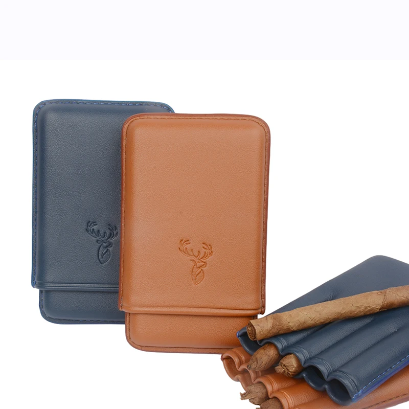12mm Dia Cigar Case Leather Cigar Holder for 121mm Long Cigarette 5 Tubes Mini Smoking Box Customer-made Tobacco Accessory
12mm Dia Cigar Case Leather Cigar Holder for 121mm Long Cigarette 5 Tubes Mini Smoking Box Customer-made Tobacco Accessory