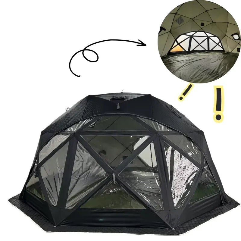 Thermal Insulation Octagon Cotton Tent for Real Factory Quick Set-Up Winter Family Ice Fishing Party Camping Sauna Tents
Thermal Insulation Octagon Cotton Tent for Real Factory Quick Set-Up Winter Family Ice Fishing Party Camping Sauna Tents