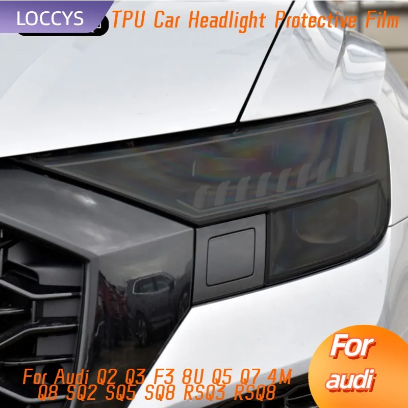For Audi Q2 Q3 F3 8U Q5 Q7 4M Q8 SQ2 SQ5 SQ8 RSQ3 RSQ8 Car Headlight Tint Smoked Black Protective Film TPU Sticker Accessories
For Audi Q2 Q3 F3 8U Q5 Q7 4M Q8 SQ2 SQ5 SQ8 RSQ3 RSQ8 Car Headlight Tint Smoked Black Protective Film TPU Sticker Accessories