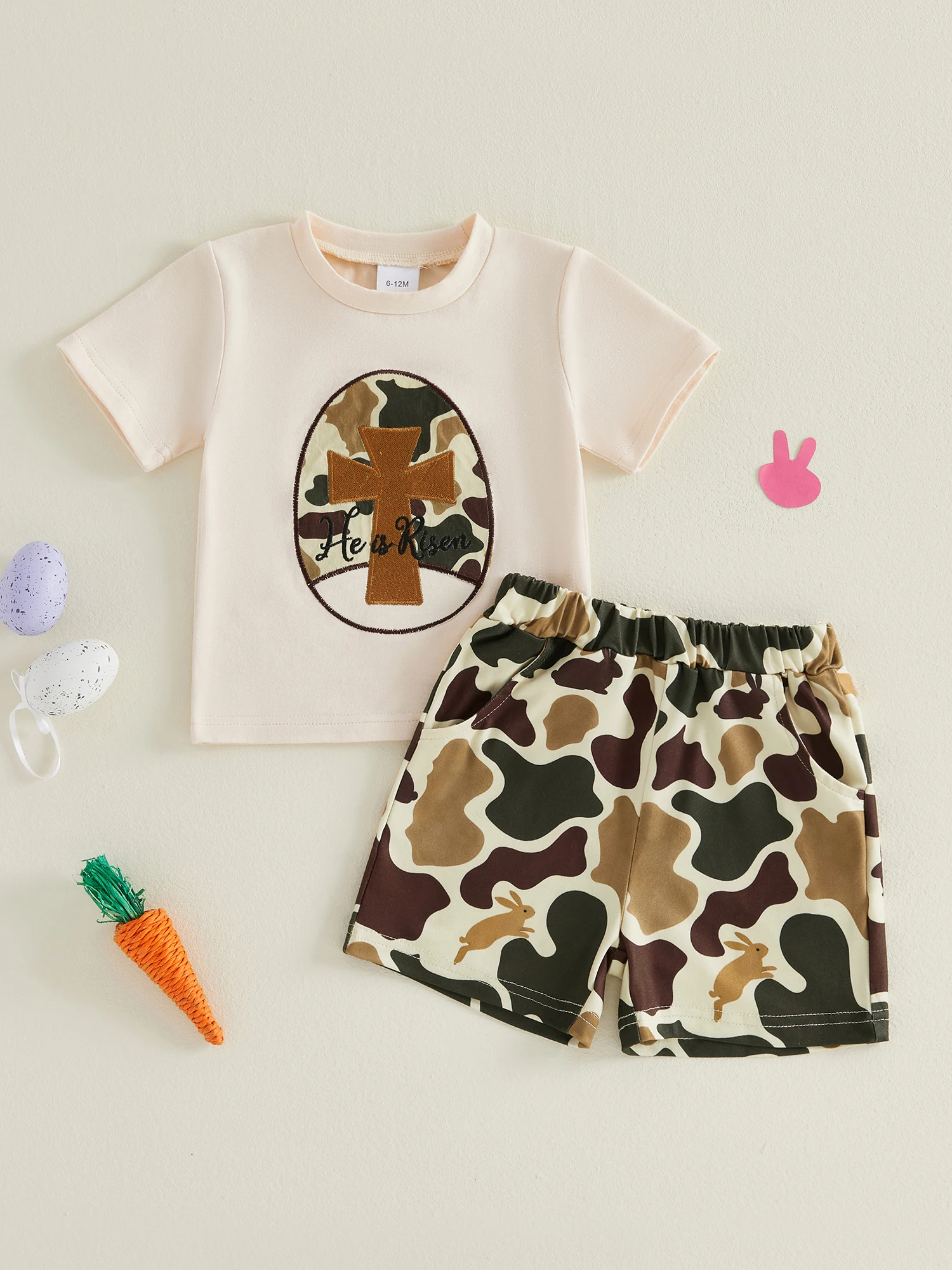 Cute Easter Girls 2 Piece Outfits Lovely Bunny Embroidery Short Sleeve Round Neck Tops and Floral Skirts Set for Spring
Cute Easter Girls 2 Piece Outfits Lovely Bunny Embroidery Short Sleeve Round Neck Tops and Floral Skirts Set for Spring