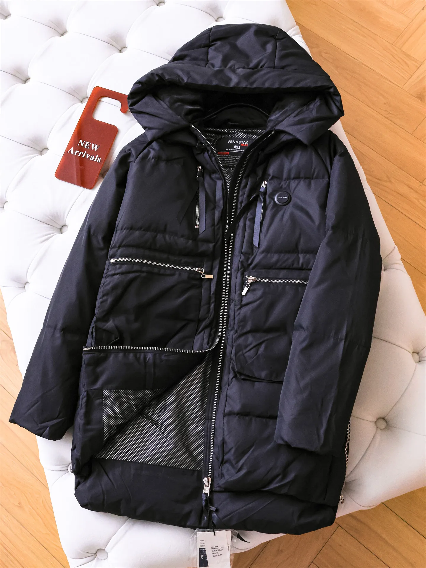 Thickened Long Sleeve Hooded down Jacket Pure Color 3D Large Pocket Workwear Style Mid-Length Women's Coat Warm Outerwear
Thickened Long Sleeve Hooded down Jacket Pure Color 3D Large Pocket Workwear Style Mid-Length Women's Coat Warm Outerwear