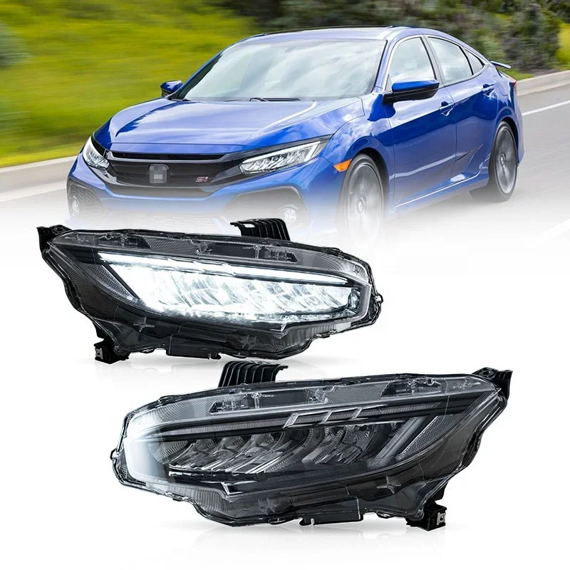 VLAND Factory Full LED Headlights For Civic 10th 2016 2017 2018 2019 2020 2021 Head Lights Front Lamp
VLAND Factory Full LED Headlights For Civic 10th 2016 2017 2018 2019 2020 2021 Head Lights Front Lamp