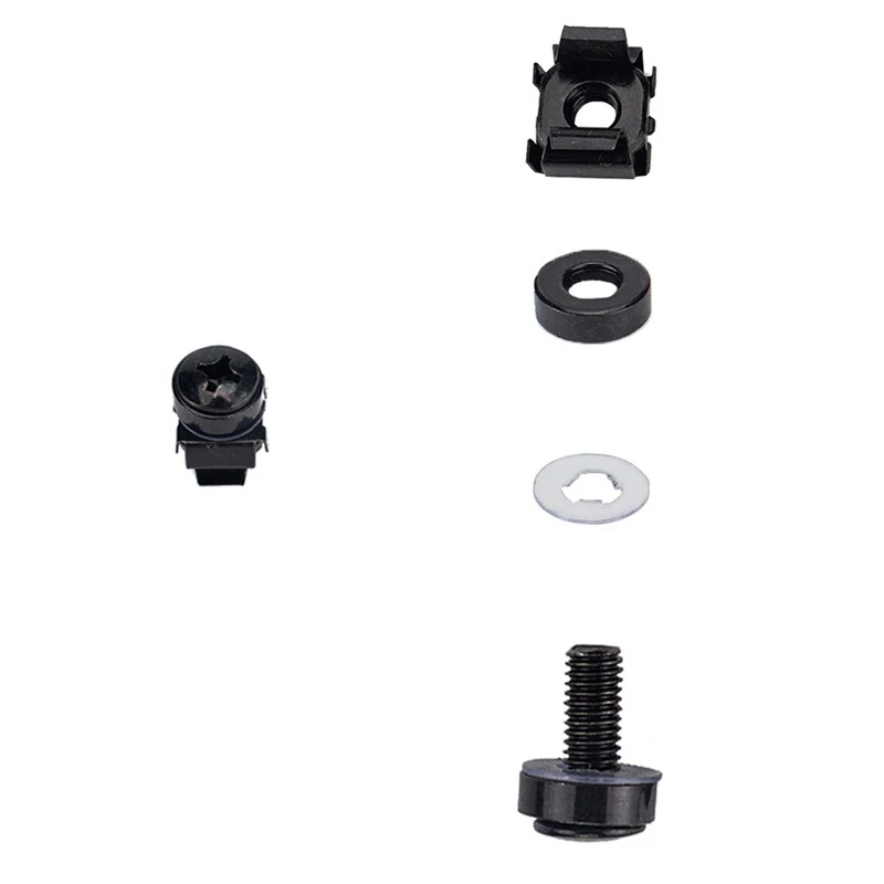 50Pcs M5 12Mm Nuts And Screw Screw With Cage Nuts Black For Server Rack Cabinet Rack Mount Screws And Square Insert Nuts-N29R
50Pcs M5 12Mm Nuts And Screw Screw With Cage Nuts Black For Server Rack Cabinet Rack Mount Screws And Square Insert Nuts-N29R