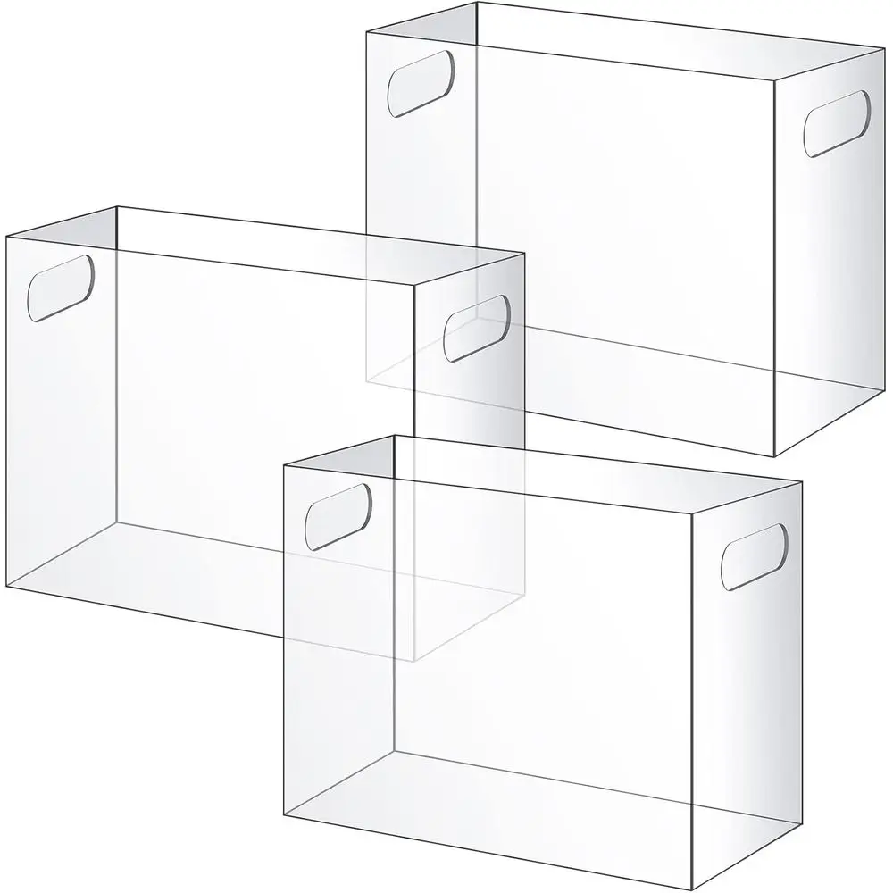 Acrylic Desktop Organizer with Handle, Clear Hanging Letter Size Storage Box for Office or Home, 12.2x5.5x9.4 Inches
Acrylic Desktop Organizer with Handle, Clear Hanging Letter Size Storage Box for Office or Home, 12.2x5.5x9.4 Inches