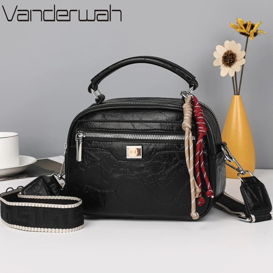 Women's Mobile Phone Bag Simple Soft Oil Leather Shoulder Crossbody Small Square Bag Casual Tote Wide Canvas Strap Sac A Main
Women's Mobile Phone Bag Simple Soft Oil Leather Shoulder Crossbody Small Square Bag Casual Tote Wide Canvas Strap Sac A Main