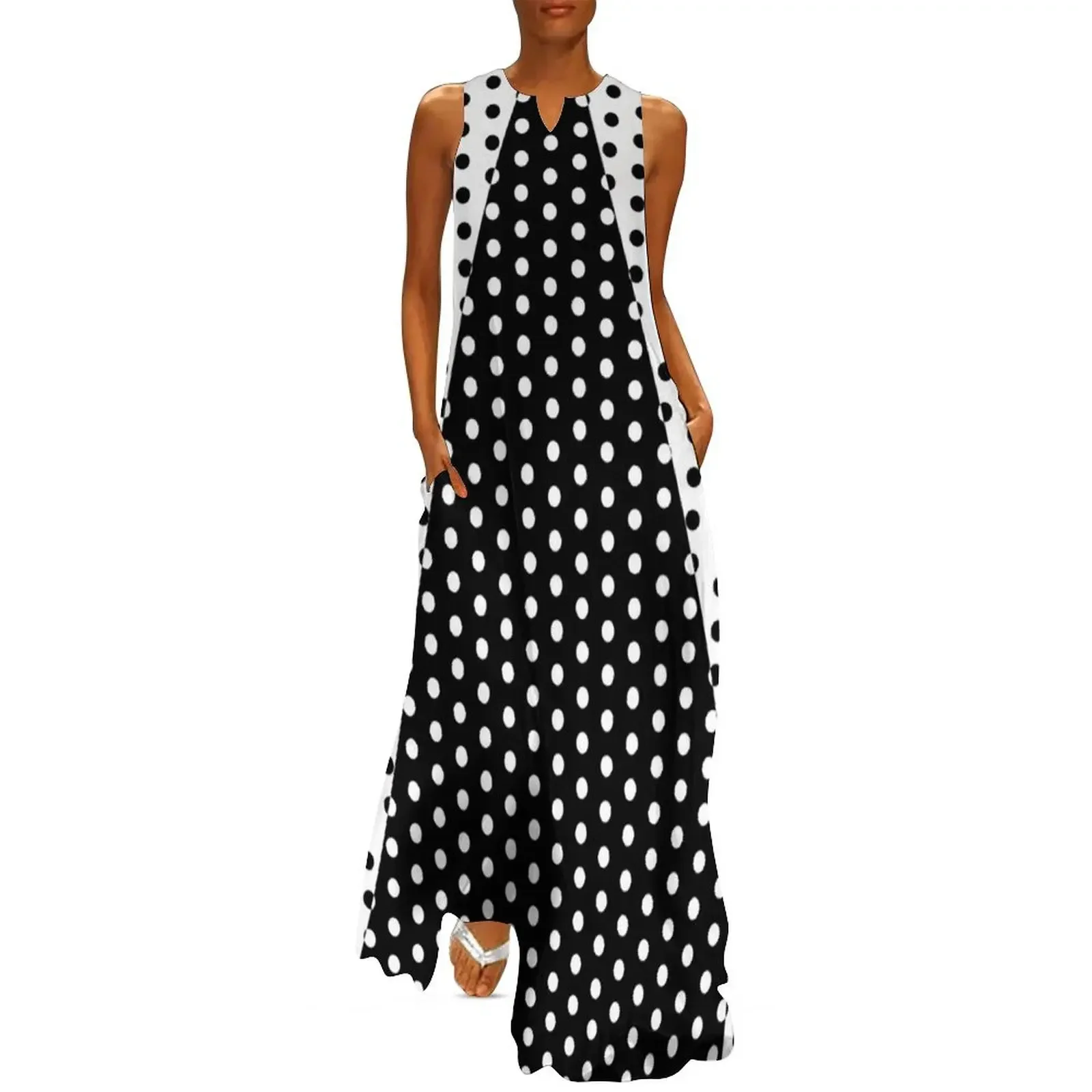 Black and White Inverted Polka Dots Long Dress Prom gown summer dresses women 2025 dress Dress
Black and White Inverted Polka Dots Long Dress Prom gown summer dresses women 2025 dress Dress