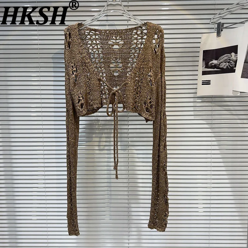 HKSH Осеннее новое женское короткое пальто с длинным рукавом на шнуровке, сплошной цвет, модный вязаный кардиган с шалью в американском стиле ретро HK12141
HKSH Осеннее новое женское короткое пальто с длинным рукавом на шнуровке, сплошной цвет, модный вязаный кардиган с шалью в американском стиле ретро HK12141