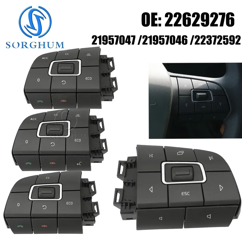 SORGHUM 22629276 Грузовик для Volvo FM/FH V4 VOL Модуль переключателей на рулевом колесе левый/правый 21957047 21957046 22372592 21957049
SORGHUM 22629276 Грузовик для Volvo FM/FH V4 VOL Модуль переключателей на рулевом колесе левый/правый 21957047 21957046 22372592 21957049